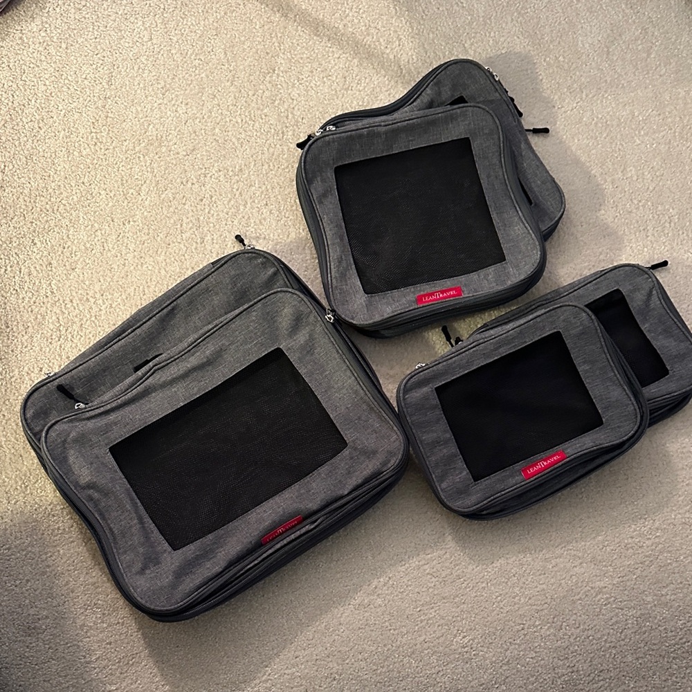 Travelon Black and Gray Garment Bags Set